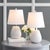 Textile Kate Table Lamp in White - a Pair For Sale - Image 7 of 9