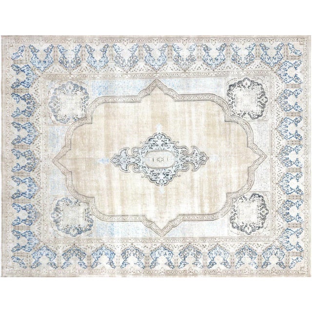 Textile 1940s Persian Kerman Rug For Sale - Image 7 of 7
