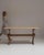This 20th century oak trestle table from France is made in pale oak with a dark trestle base. The solid trestle base and...
