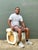 Vintage Sculptural Wood Sheep Low Stool For Sale - Image 10 of 13
