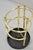 Metal Sarreid LTD Victorian Style Polished Brass Cast Iron Spiral Umbrella Cane Stand For Sale - Image 7 of 10