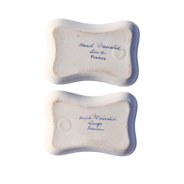Early 20th Century French Pair of Napoleon Bee Porcelain Trinket Dishes For Sale - Image 5 of 5