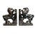 Elevate your home decor with these exquisite 1950s Black Ceramic Horse Bookends, a perfect blend of elegance and...