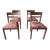 Mid Century Anglo Indian Style Decoupage Wood Dining Chairs With Patterned Paper and Lacquered Overlay For Sale
