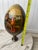 Folk Art Russian Kholuy Style Lacquer Egg Flight Into Egypt Signed Ryabov Vintage 10" Large For Sale - Image 3 of 11