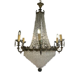 Bronze Hot Air Balloon Chandelier, 1800s For Sale