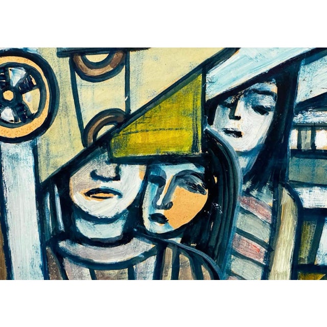 1960s Erik Heinertz, Composition, 1967, Acrylic Painting For Sale - Image 5 of 6