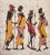 Late 18th Century Vintage African Batik Wall Art, Hand Painted Textile Tapestry Wall Art For Sale - Image 5 of 12