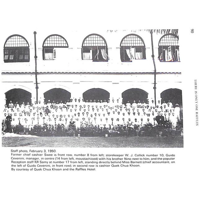 "There Is Only One Raffles: The Story of a Grand Hotel" 1981 Sharp, Ilsa For Sale - Image 9 of 12