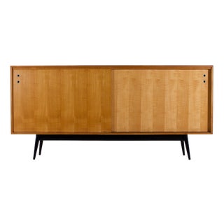 Modern Sideboard with Sliding Doors, 1950s For Sale