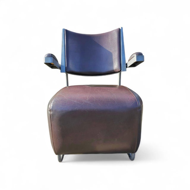 Oscar Armchairs in Brown Leather by Harri Korhonen for Inno Interior Oy, 1980s, Set of 3 For Sale - Image 9 of 15
