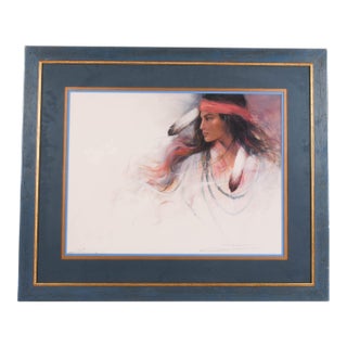 Framed Signed Ozz Franca Print Navajo Daydream With Certificate For Sale