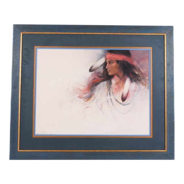 Framed Signed Ozz Franca Print Navajo Daydream With Certificate For Sale