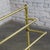Late 20th Century Hollywood Regency Style Solid Brass Freestanding Towel Stand Triple Tiered Bars For Sale - Image 4 of 18