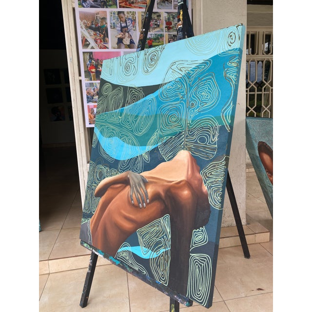 "Inner Current", Acrylic on Canvas Painting by Patrick Gusenga, 2026 For Sale - Image 4 of 4