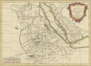 Antique Map of Arabia including Nubia, Abyssinia and the Red Sea