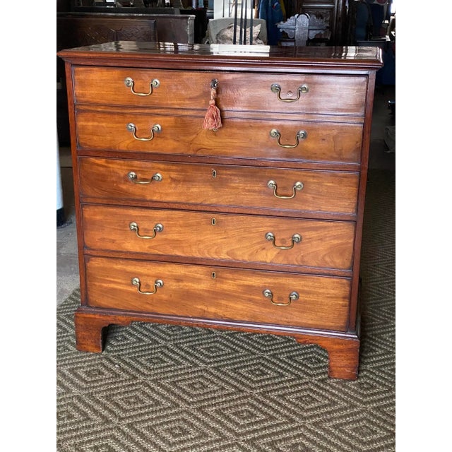 Antique English Georgian Secretary Chest Mahogany Circa 1800 For Sale - Image 12 of 13