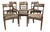 19th Century English Chairs and Armchairs Set in Mahogany, Set of 6 For Sale