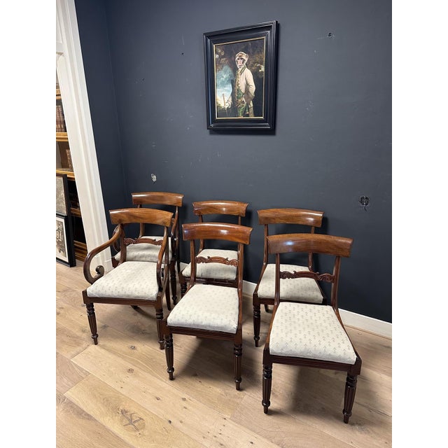 Antique Dining Chairs in Mahogany, Set of 6 For Sale - Image 12 of 12