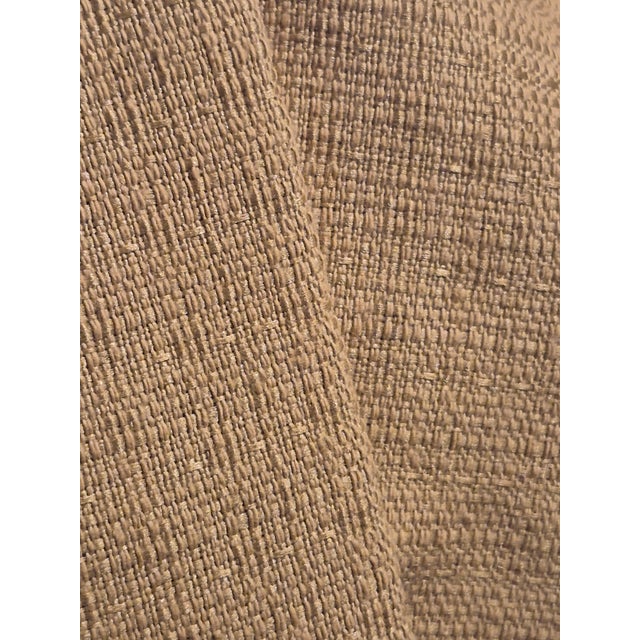 Textile Scalamandre Designer Woven Silk Bourette in Caramel Chroma- 5 2/3 Yards For Sale - Image 7 of 9