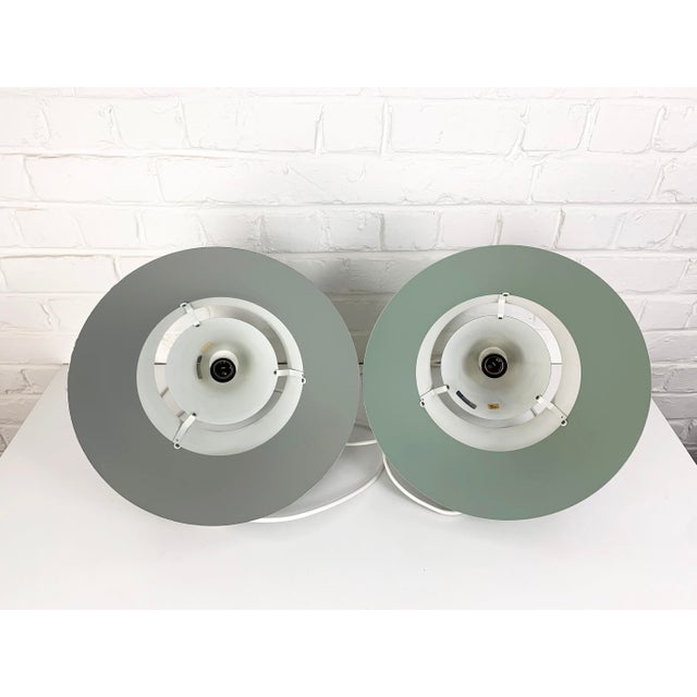 Danish Zone Pendant Lamps by Jo Hammerborg for Fog & Menup, 1960s, Set of 2 For Sale - Image 13 of 17