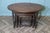 Wood Oval Nest of Tables in Oak by Charm, 1940s, Set of 3 For Sale - Image 7 of 9