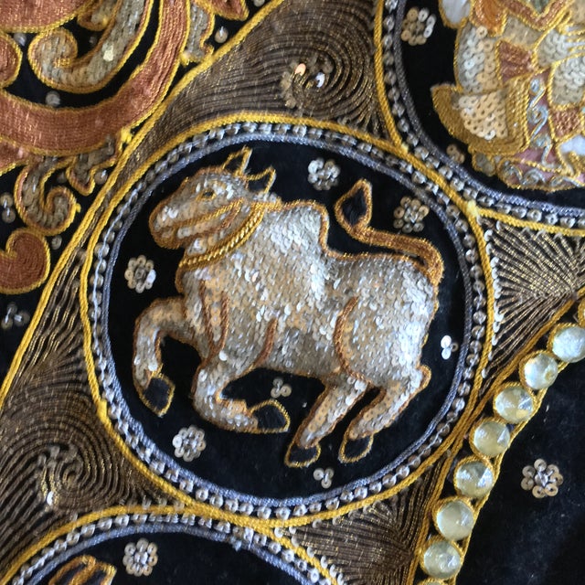 Burmese Zodiac Tapestry Hanging | Chairish