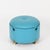 Dilly Dally Pouf in Turquoise Leather by L. Massoni for Poltrona Frau, Italy, 1968 For Sale - Image 10 of 14