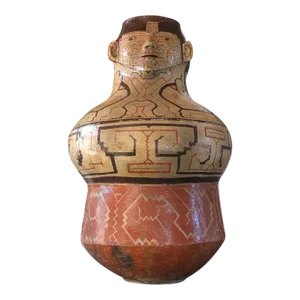 Early 20th Century Large Shipibo-Conibo Fetish Clay Vessel Amazon