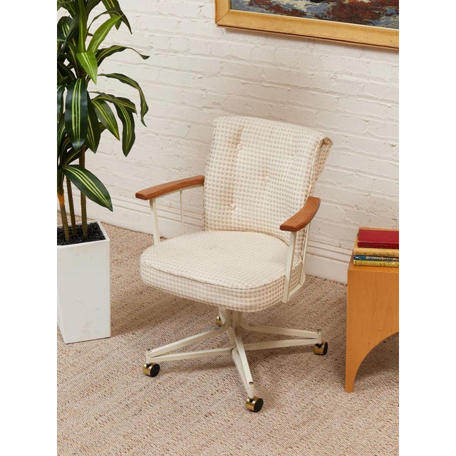 American 1970’s Oak Office Chair For Sale - Image 3 of 10