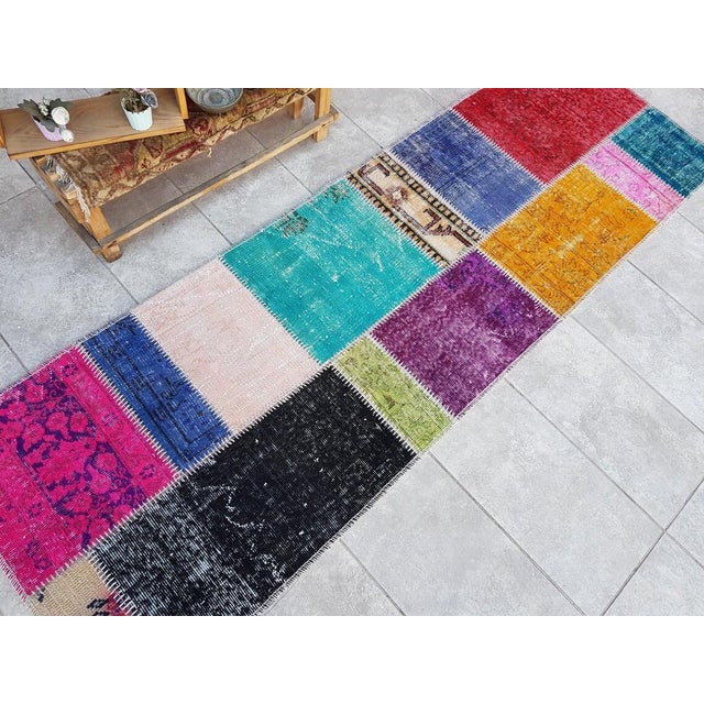 Oushak Vintage Wool Runner For Sale - Image 4 of 10