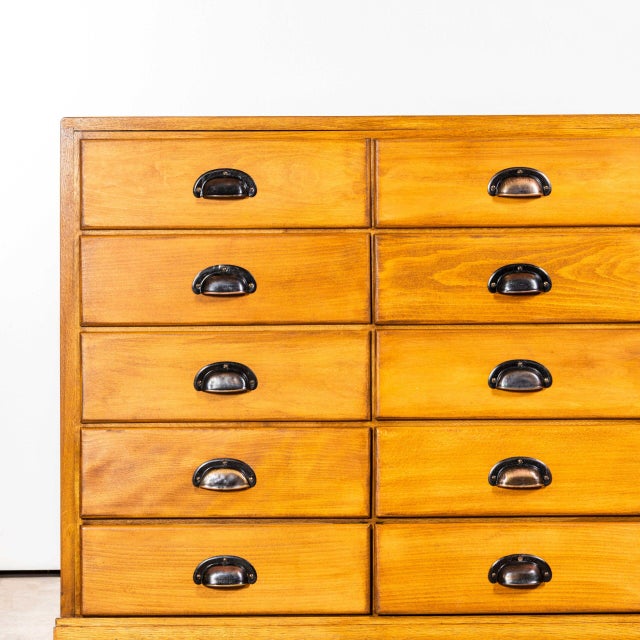 English Oak Haberdashery Cabinet, 1950s For Sale - Image 3 of 13