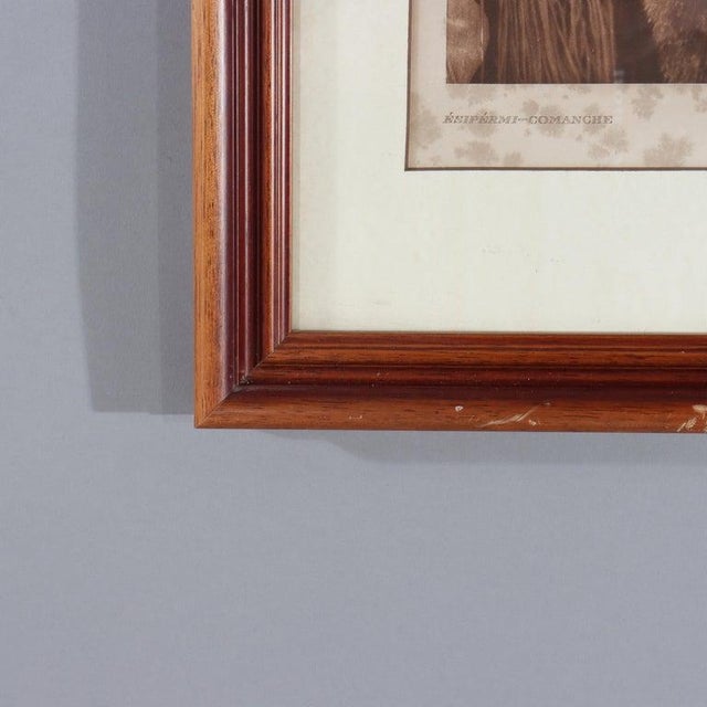 Antique E. J. Curtis Photogravures “Esipermi-Comanche” C1927 Measures - 23 3/4" x 18 1/4" x 1 1/4" This is a photogravure...