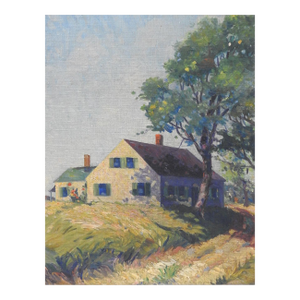 Early 20th Century Farmhouse Landscape Painting