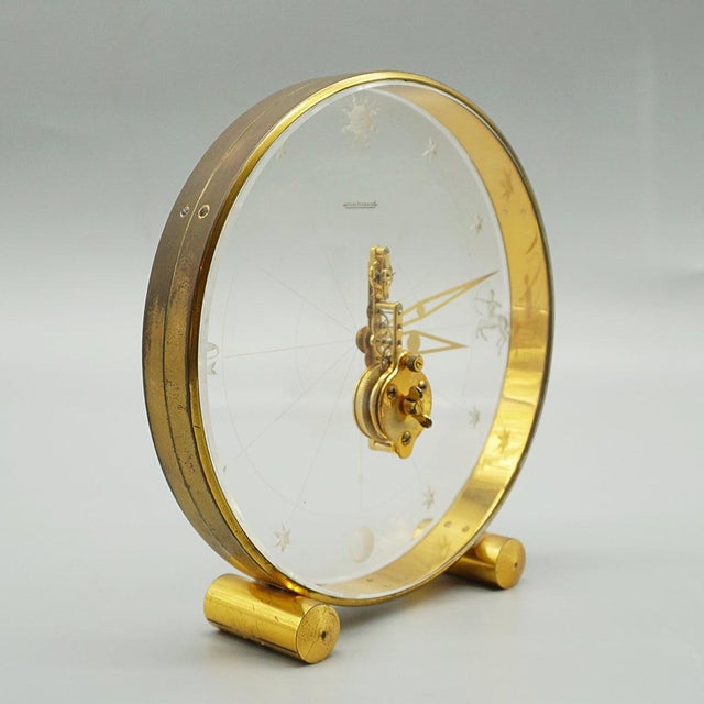 Mid-Century Mantel Clock from Jaeger Le-Coultre, 1960s For Sale - Image 4 of 14