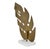 Contemporary Matthew Izzo Home Frond Brass Leaf Sculpture on Marble Base For Sale - Image 3 of 7