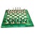 Large Early 20th Century Malachite & Carrara Marble Chess Board, 1920s For Sale