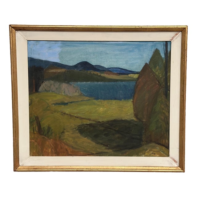 Per Englund, Landscape, 1956, Oil on Canvas For Sale