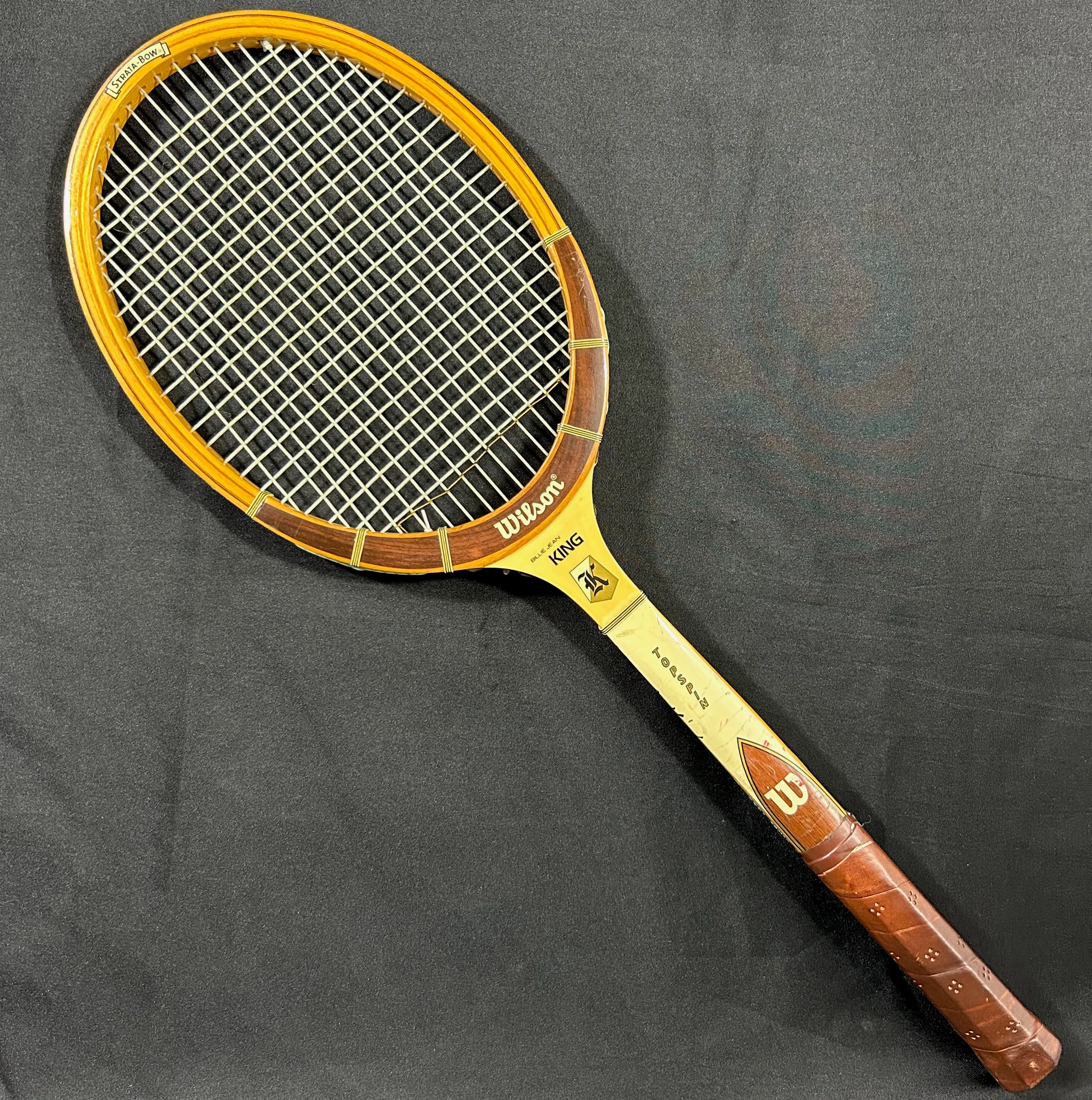 Vintage Wilson Billie Jean King-Autograph Tennis Racquet