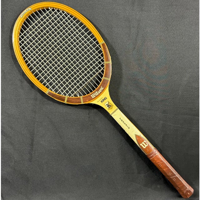 Billie Jean King Signed Tennis Racquet & Leather Case - 1970s For Sale - Image 4 of 13
