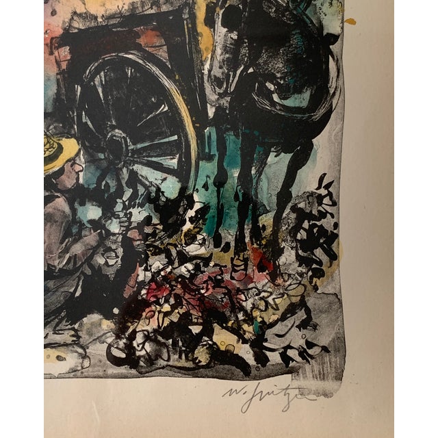 1960s 1960's Original Artist's Proof Lithograph by Walter Spitzer For Sale - Image 5 of 12
