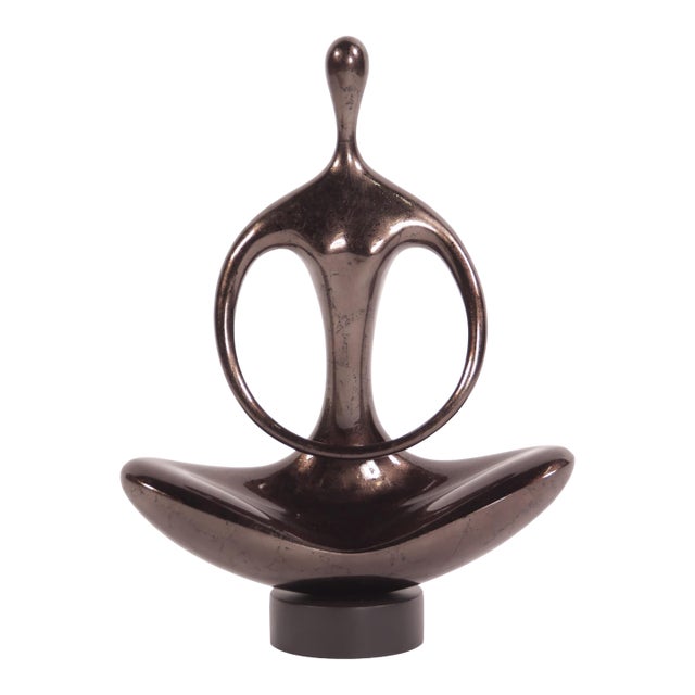 Abstract Yoga Silhouette Sculpture For Sale