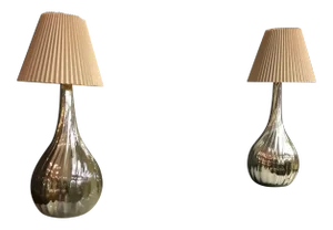 1960s Oversized Mercury Glass Table Lamps Luis Barragán Mexico City