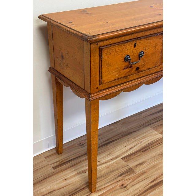Brown Vintage Drexel Heritage Pinehurst Console Table For Sale - Image 8 of 13