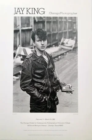 Late 20th Century Jay King Chicago Photographer Continuous Tone Gallery Exhibition Poster