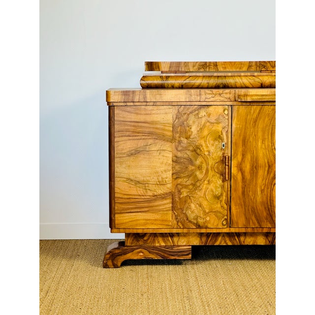 Art Deco Walnut Burl Sideboard by Jules Leleu, 1930 For Sale - Image 12 of 18