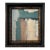 “Matcha" Abstract Art in Antique Frame, Transitional Living Room Art by JTS For Sale