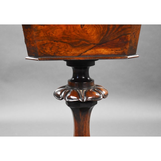 19th Century William IV English Rosewood Tea Poy For Sale - Image 14 of 16