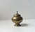 Art Deco Italian Tea Jar in Hammered Brass, 1940s For Sale - Image 3 of 9