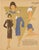 French Art Deco Pochoir Fashion Plate – Women’s Daywear & Hats -1920's For Sale